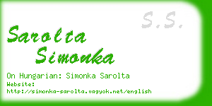 sarolta simonka business card